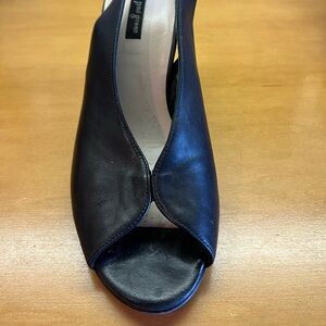 Paul Green Black Avanti Peep-Toe Heels